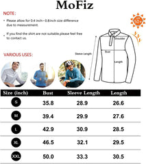 Men's Half Zip Running Pullover Long Sleeve + Sun Protection Hiking Fishing Sports Top - morefiz