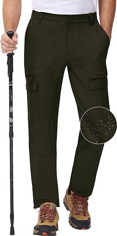 Men's Hiking Cargo Pants Lightweight Quick Dry Water Resistant Outdoor - morefiz