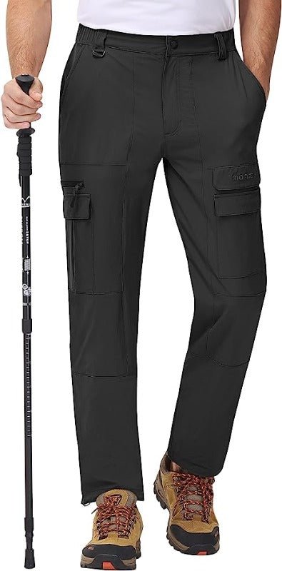 Men's Hiking Cargo Pants Lightweight Quick Dry Water Resistant Outdoor - morefiz