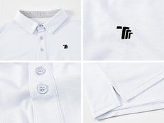 Men's Long Sleeve Golf Polo Shirt Quick Dry Sport Shirt + Collared Athletic T-Shirt - morefiz