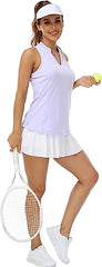 V-Neck Collarless Tennis Running Tank Tops - morefiz