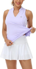 V-Neck Collarless Tennis Running Tank Tops - morefiz