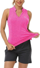 V-Neck Collarless Tennis Running Tank Tops - morefiz