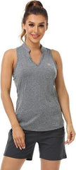 V-Neck Collarless Tennis Running Tank Tops - morefiz