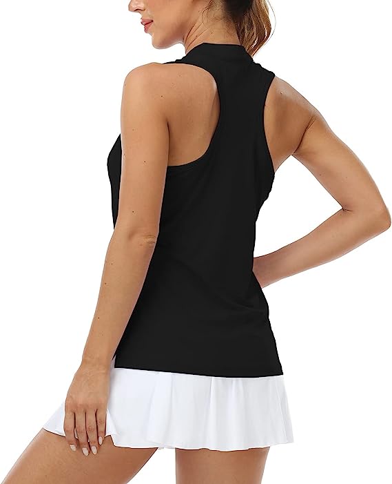 V-Neck Collarless Tennis Running Tank Tops - morefiz