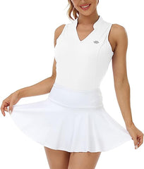 V-Neck Collarless Tennis Running Tank Tops - morefiz