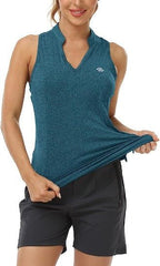 V-Neck Collarless Tennis Running Tank Tops - morefiz