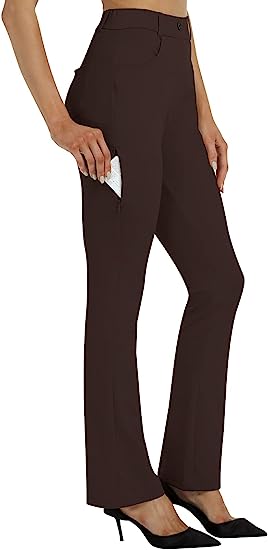 Women Slacks Pants Business Casual Yoga Dress Pants - morefiz