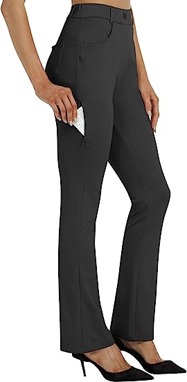 Women Slacks Pants Business Casual Yoga Dress Pants - morefiz