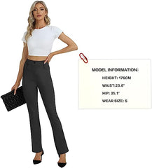 Women Slacks Pants Business Casual Yoga Dress Pants - morefiz