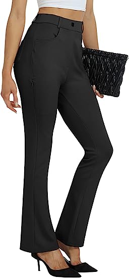 Women Slacks Pants Business Casual Yoga Dress Pants - morefiz