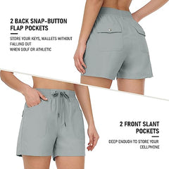 Women's 4 pocket cool quick drying comfy shorts - morefiz