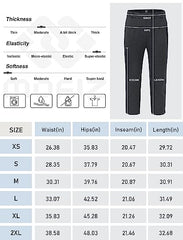 Women's Golf Capri Pants Stretch Slim Business Casual Pants Straight Leg Yoga Dress Pants - morefiz