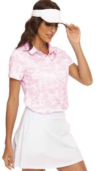 Women's Golf Polo Shirts Short Sleeve Tennis Shirts Athletic Tops - morefiz