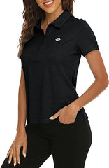 Women's Golf Polo Shirts Short Sleeve Tennis Shirts Athletic Tops - morefiz