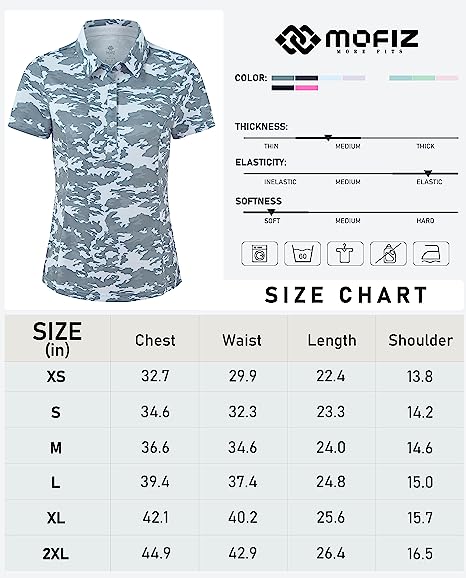 Women's Golf Polo Shirts Short Sleeve Tennis Shirts Athletic Tops - morefiz