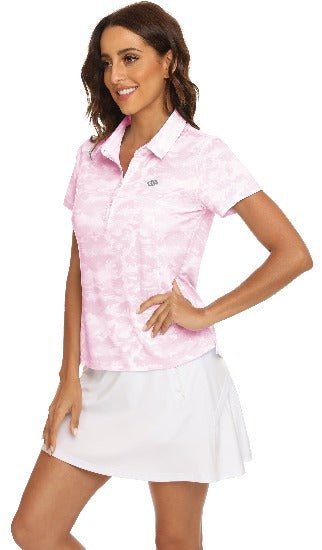 Women's Golf Polo Shirts Short Sleeve Tennis Shirts Athletic Tops - morefiz