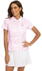 Women's Golf Polo Shirts Short Sleeve Tennis Shirts Athletic Tops - morefiz