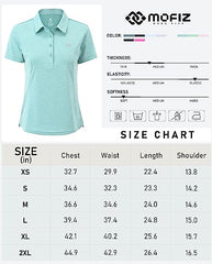 Women's Golf Polo Shirts Short Sleeve Tennis Shirts Athletic Tops - morefiz