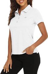 Women's Golf Polo Shirts Short Sleeve Tennis Shirts Athletic Tops - morefiz