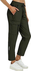 Women's quick-drying waterproof outdoor sports cargo pants - morefiz