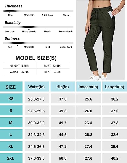 Women's quick-drying waterproof outdoor sports cargo pants - morefiz