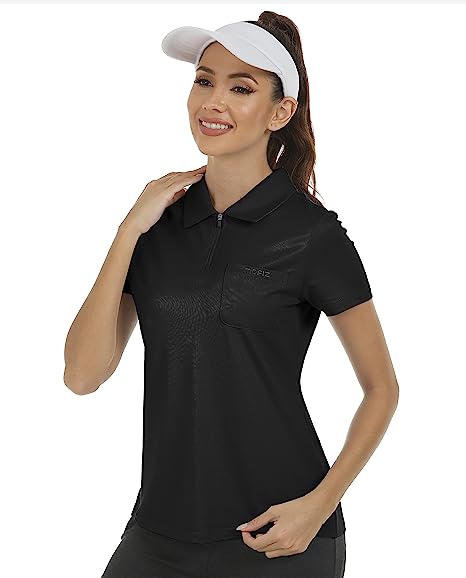 Women's Short-Sleeve Polo Golf Quick Dry Athletic Shirts - morefiz