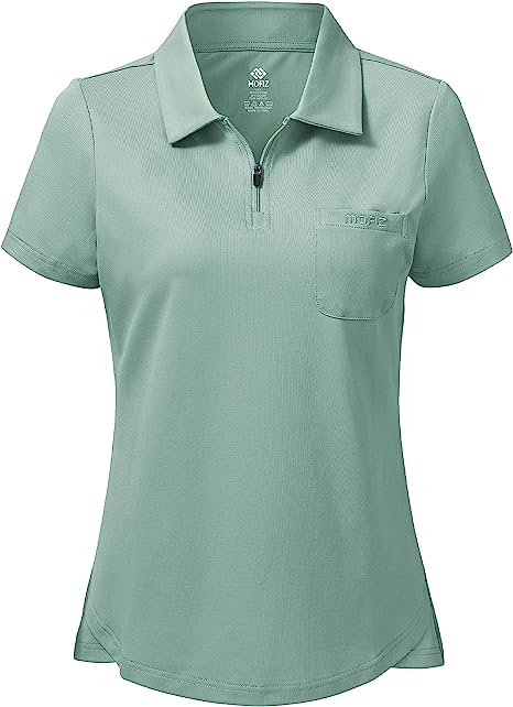 Women's Short-Sleeve Polo Golf Quick Dry Athletic Shirts - morefiz