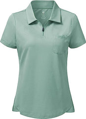 Women's Short-Sleeve Polo Golf Quick Dry Athletic Shirts - morefiz