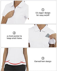 Women's Short-Sleeve Polo Golf Quick Dry Athletic Shirts - morefiz