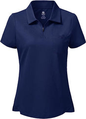 Women's Short-Sleeve Polo Golf Quick Dry Athletic Shirts - morefiz