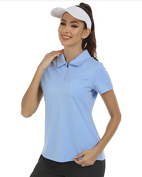 Women's Short-Sleeve Polo Golf Quick Dry Athletic Shirts - morefiz