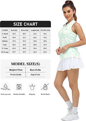 Women's sleeveless golf tennis shirt Quick drying sports T-shirt - morefiz