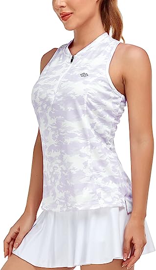 Women's sleeveless golf tennis shirt Quick drying sports T-shirt - morefiz