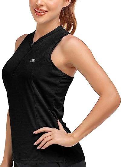 Women's sleeveless golf tennis shirt Quick drying sports T-shirt - morefiz