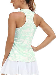 Women's sleeveless golf tennis shirt Quick drying sports T-shirt - morefiz