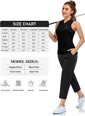 Women's sleeveless golf tennis shirt Quick drying sports T-shirt - morefiz