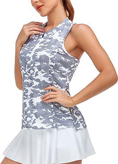 Women's sleeveless golf tennis shirt Quick drying sports T-shirt - morefiz