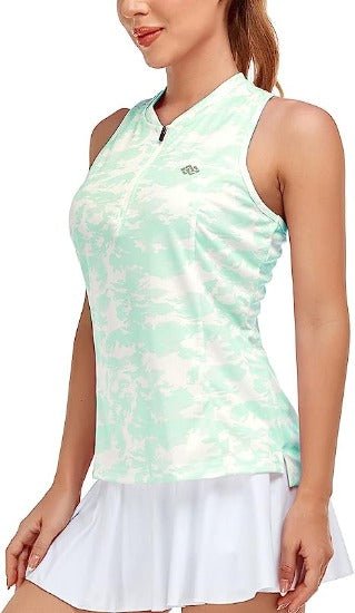 Women's sleeveless golf tennis shirt Quick drying sports T-shirt - morefiz