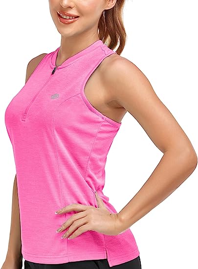 Women's sleeveless golf tennis shirt Quick drying sports T-shirt - morefiz