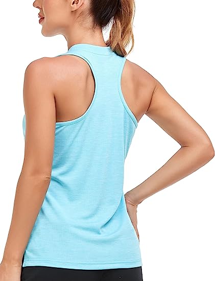 Women's sleeveless golf tennis shirt Quick drying sports T-shirt - morefiz