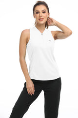 Women's sleeveless golf tennis shirt Quick drying sports T-shirt - morefiz