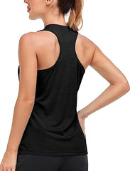 Women's sleeveless golf tennis shirt Quick drying sports T-shirt - morefiz