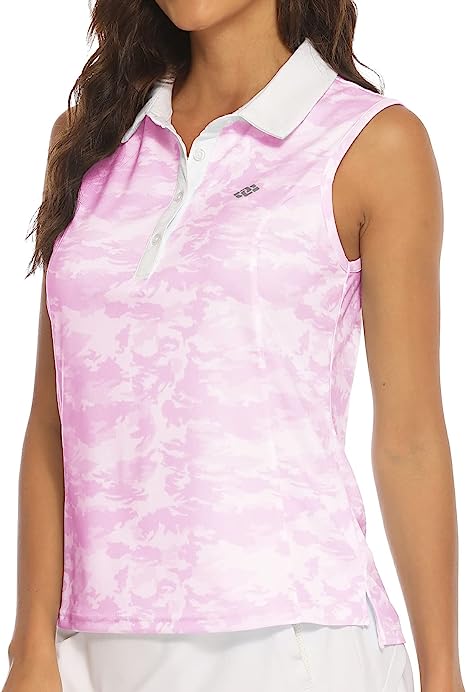 Women's Sleeveless Golf Tennis Shirts Lightweight Wicking Quick Dry UPF 50+ - morefiz