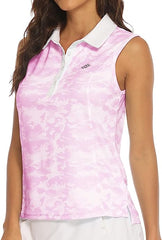 Women's Sleeveless Golf Tennis Shirts Lightweight Wicking Quick Dry UPF 50+ - morefiz