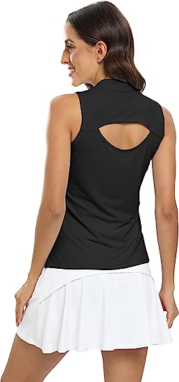 Women's Sleeveless Shirts V Neck Sport Tank Top UPF50+ - morefiz