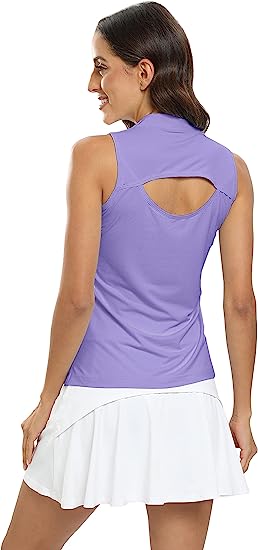 Women's Sleeveless Shirts V Neck Sport Tank Top UPF50+ - morefiz