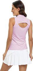 Women's Sleeveless Shirts V Neck Sport Tank Top UPF50+ - morefiz