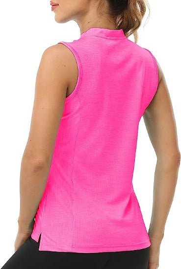 Women's Sleeveless Tennis Shirt 50+ Sun Protection Sportswear T-Shirts - morefiz