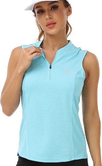 Women's Sleeveless Tennis Shirt 50+ Sun Protection Sportswear T-Shirts - morefiz